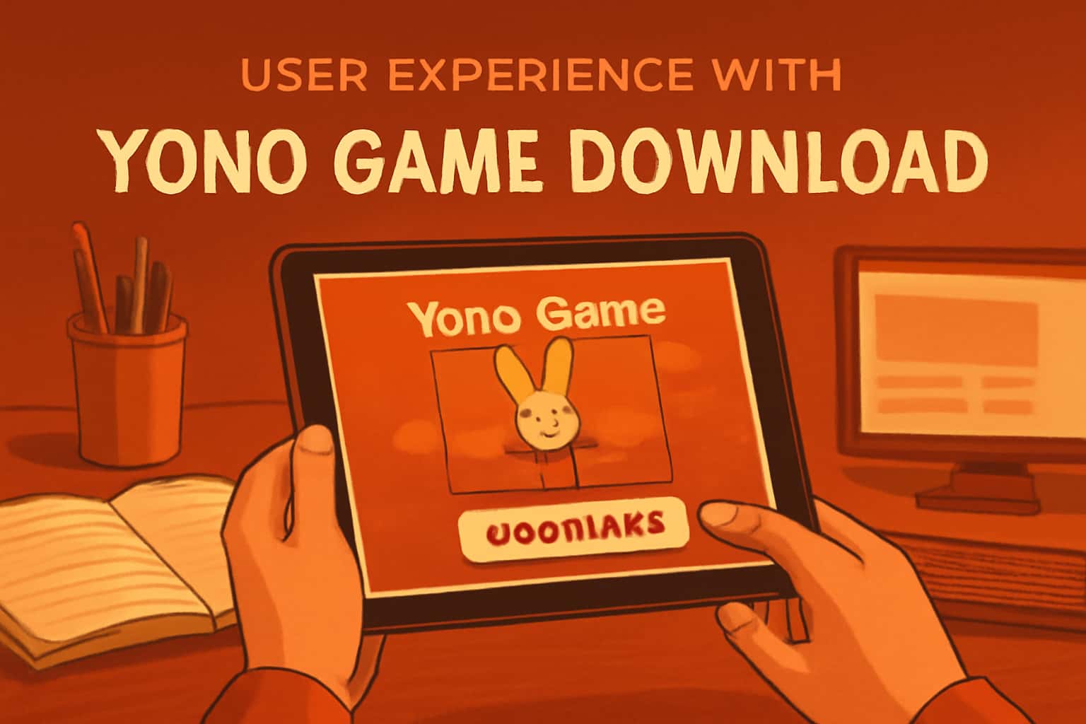 Informational graphic representing user experience aspects of Yono Game Download.