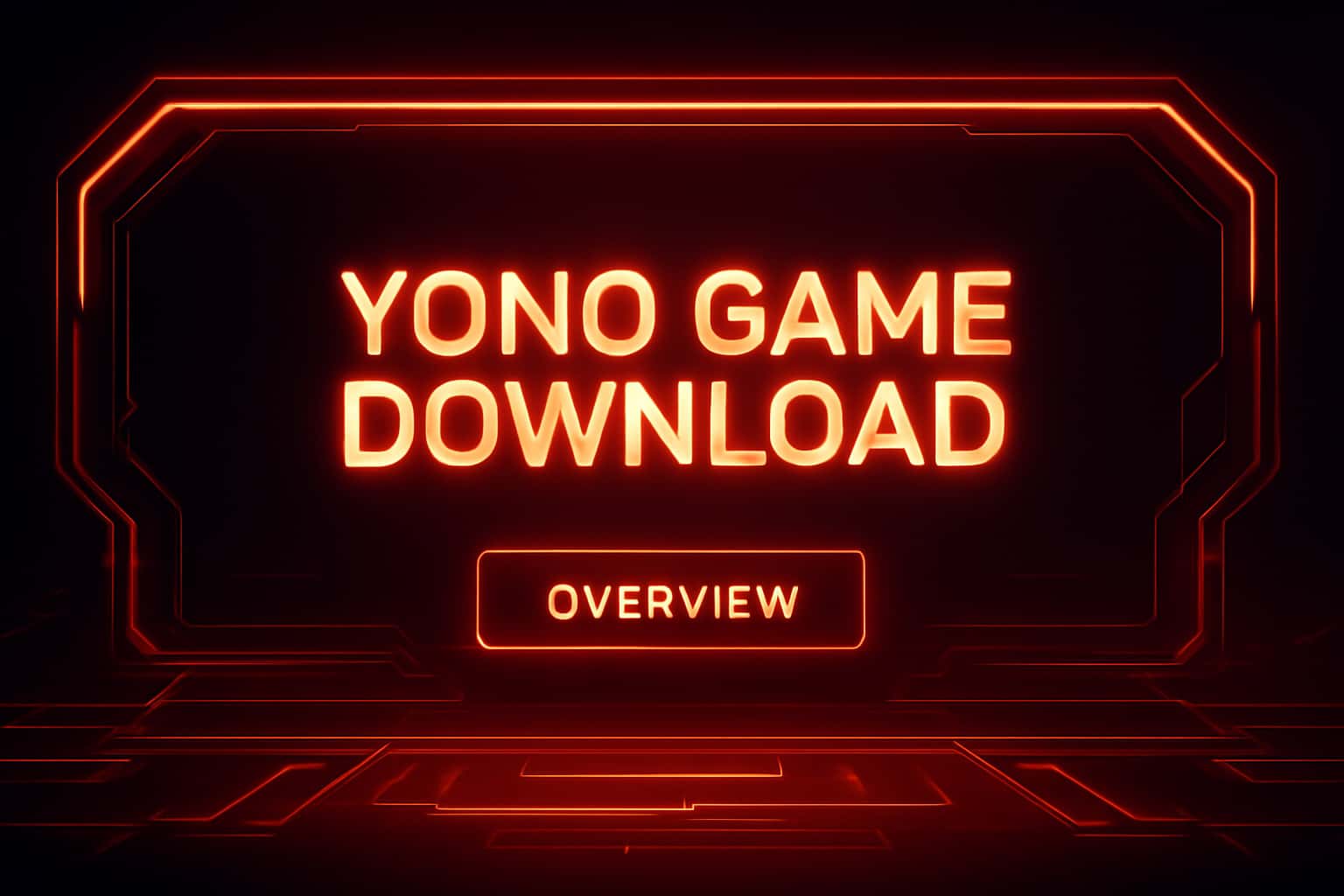 Futuristic gaming landscape with neon accents